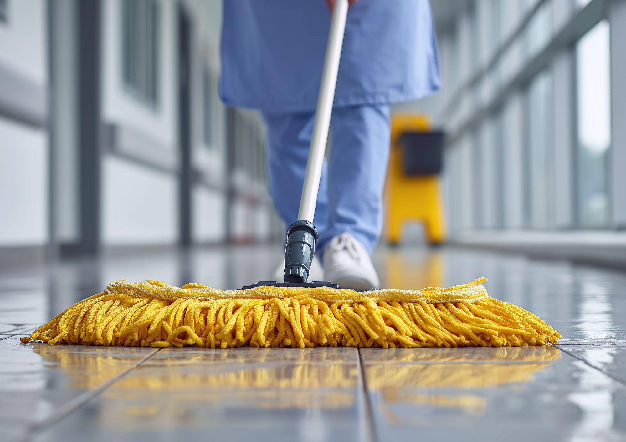 Floor Waxing and Polishing